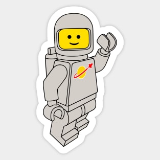 Spaceman! (Grey) Sticker